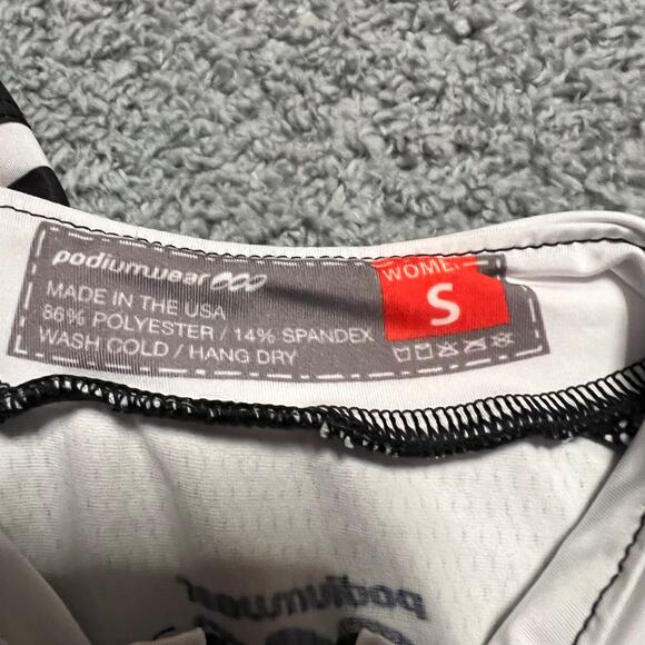 Podiumwear Cycle Jersey Shirt Womens Small Performance Cycling Pocket - Picture 5 of 5